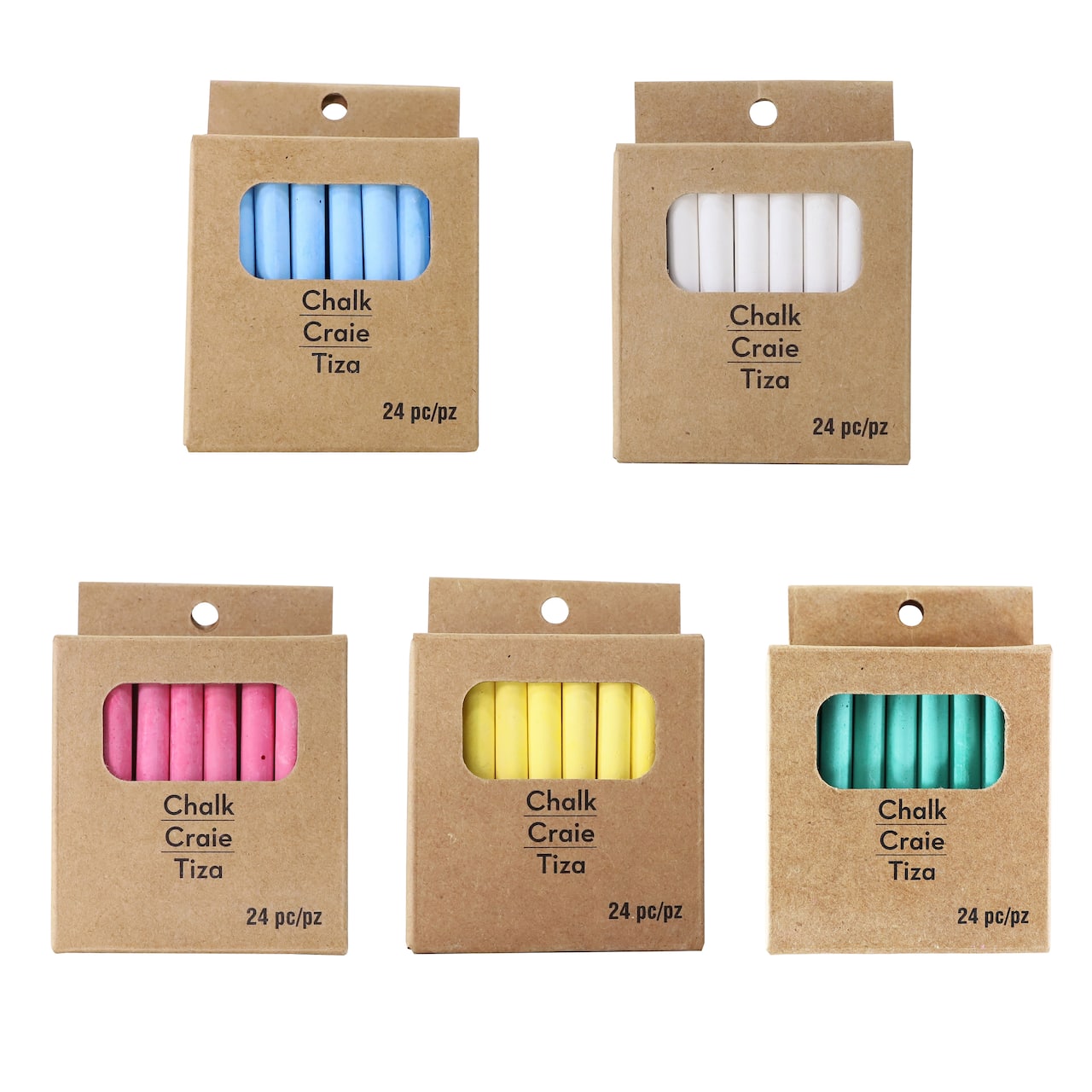 48 Packs: 24 ct. (1,152 total) Assorted Chalk Box